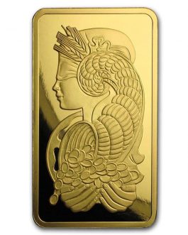 5 oz Pamp Suisse Lady Fortuna Gold Bar In Assay